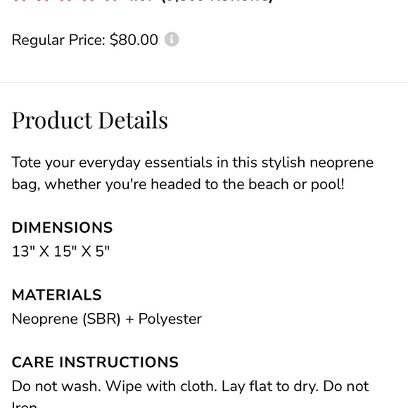 NWT Summersalt Neoprene Tote - Picture 4 of 4